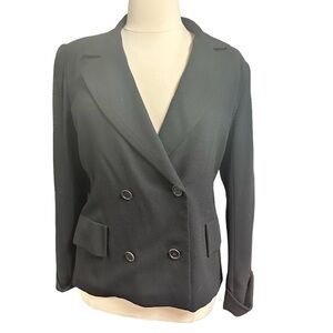 Stunning Vintage Wayne Kasting for Helga Black Blazer